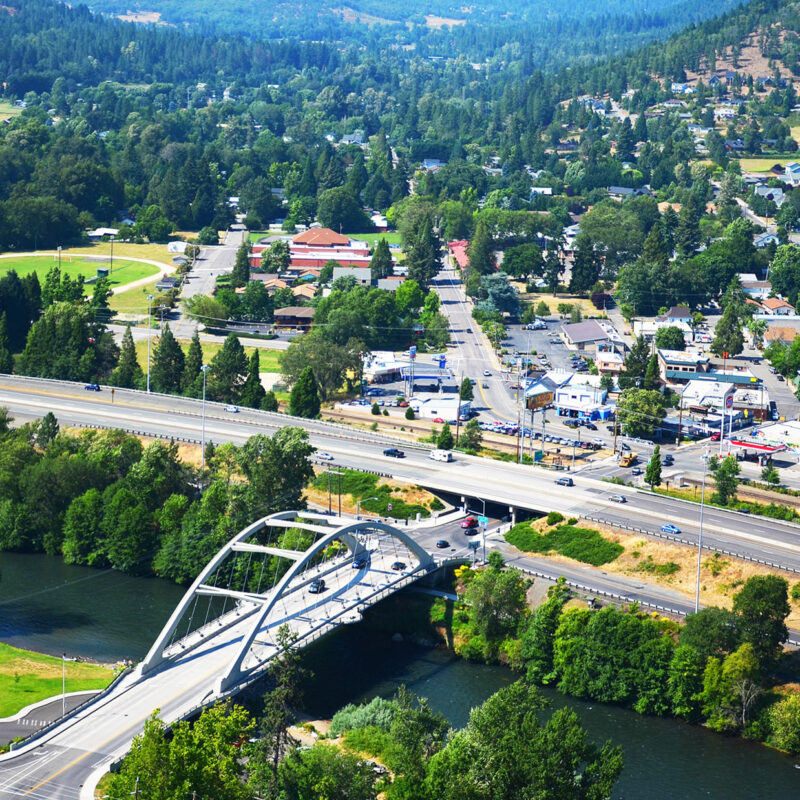 Rogue River aerial west
