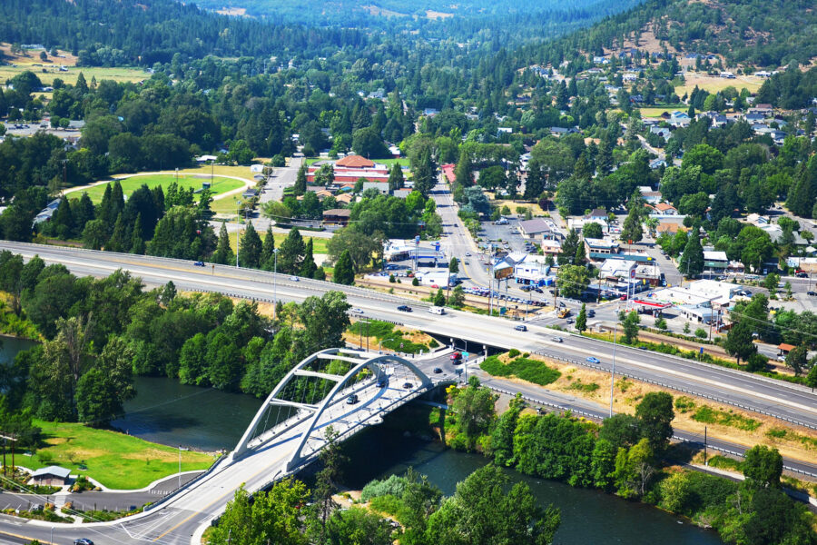 Rogue River aerial west