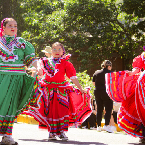 spanish women in parade