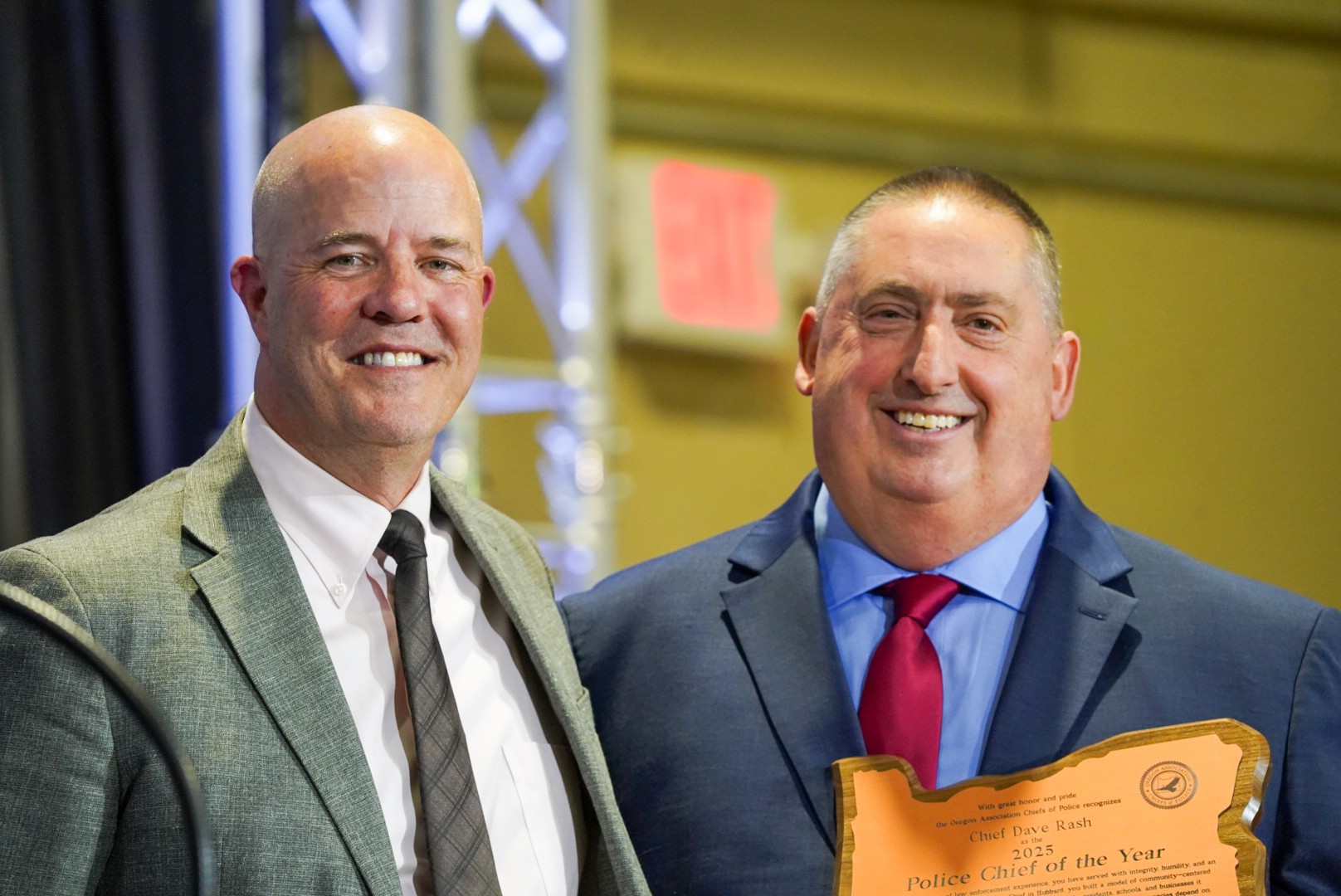 Police Chief Dave Rash Recognized as Oregon Police Chief of the Year!